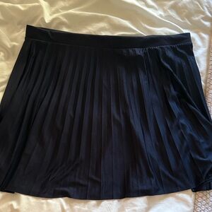 H&M Navy Blue Mini Pleated Skirt